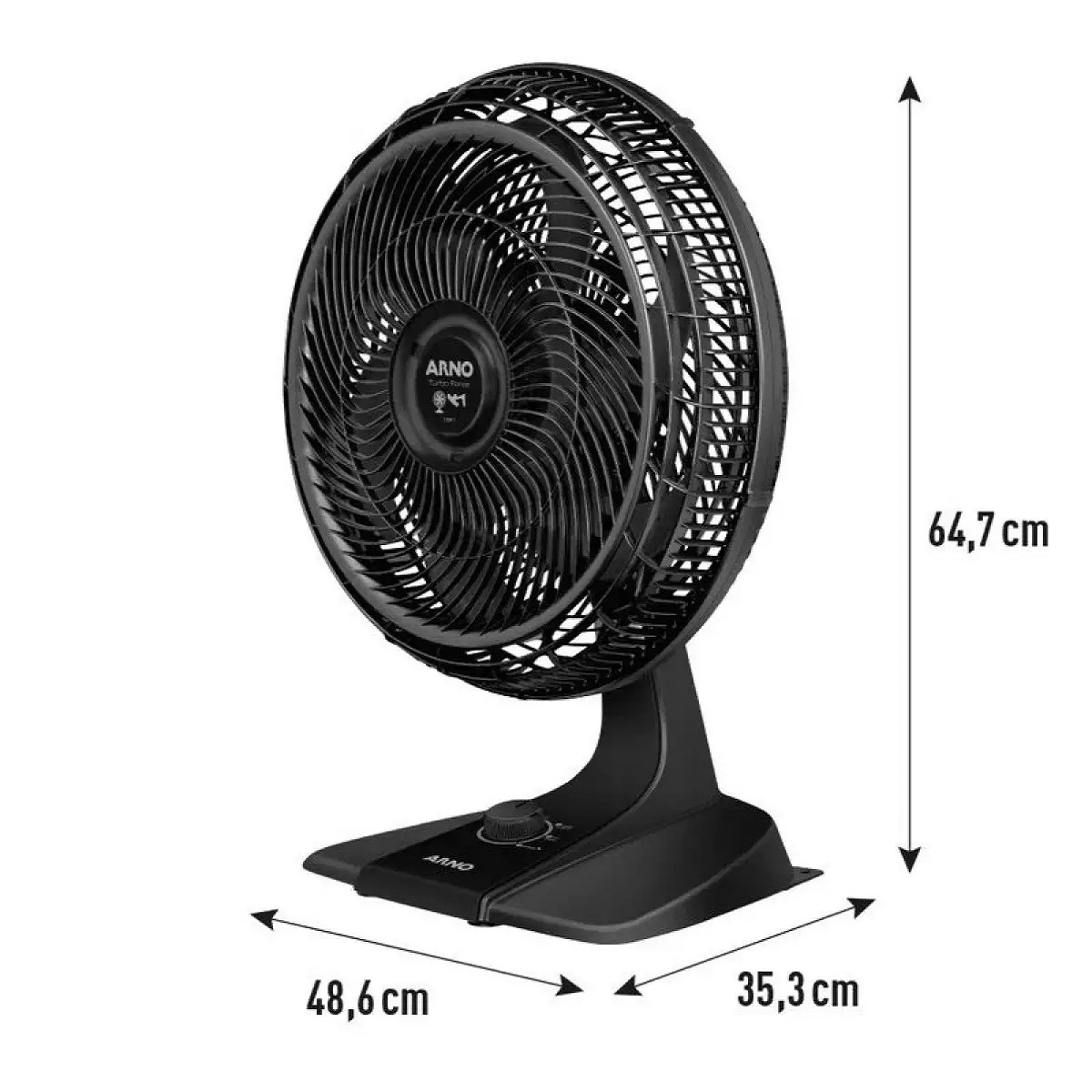 Ventilador Arno Turbo Force 2 em 1 Mesa e Parede 40cm 6 Pás 220V VF42, , large image number 2