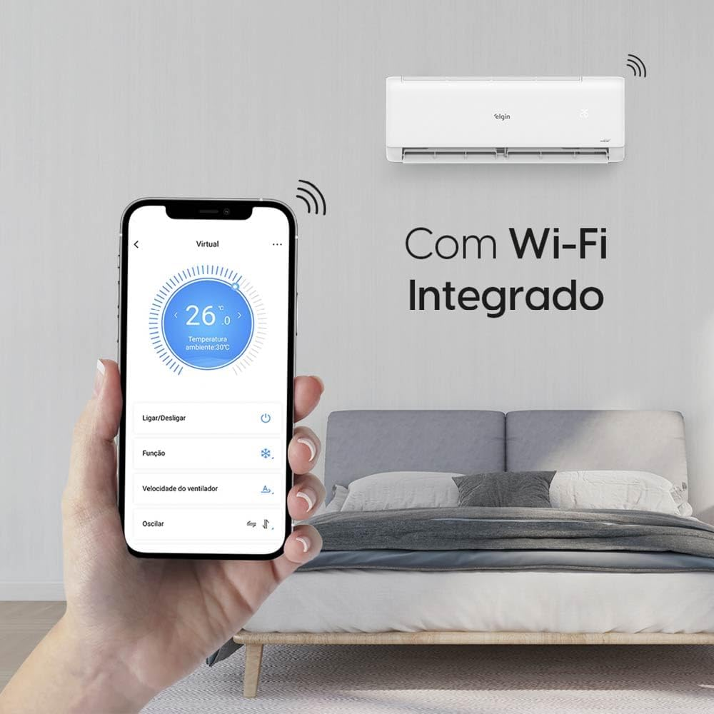 Ar Condicionado Split Elgin 12000 BTU's Eco Inverter 2 45HJFI12C2WD/45HJFE12C2CD 220V, , large image number 4