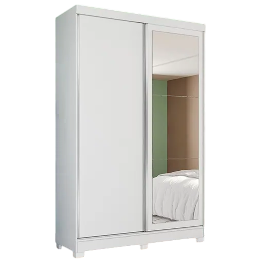 Guarda-Roupa Casal 2 Portas de Correr 2 Gavetas Branco Kappesberg CB01N571