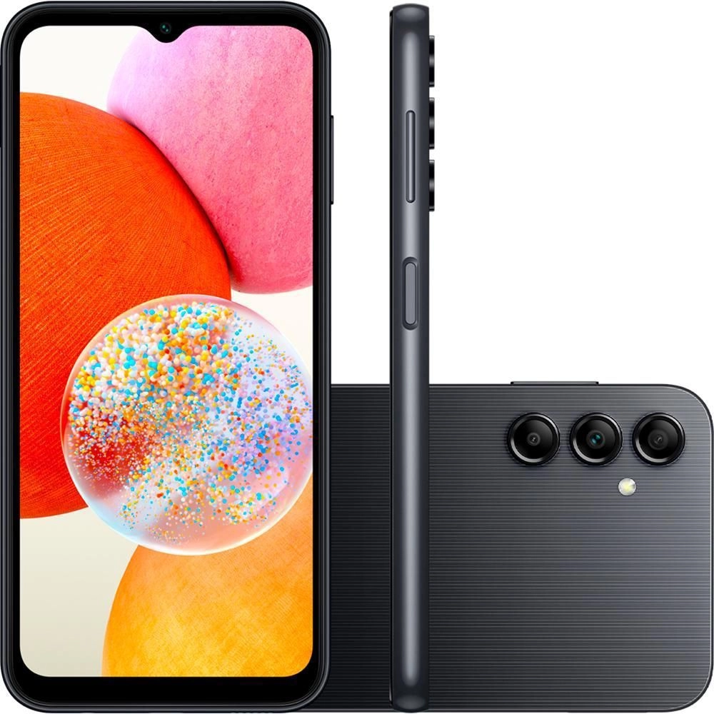 Smartphone Samsung Galaxy A14 Preto 5G 64GB Câmera Tripla, , large image number 0