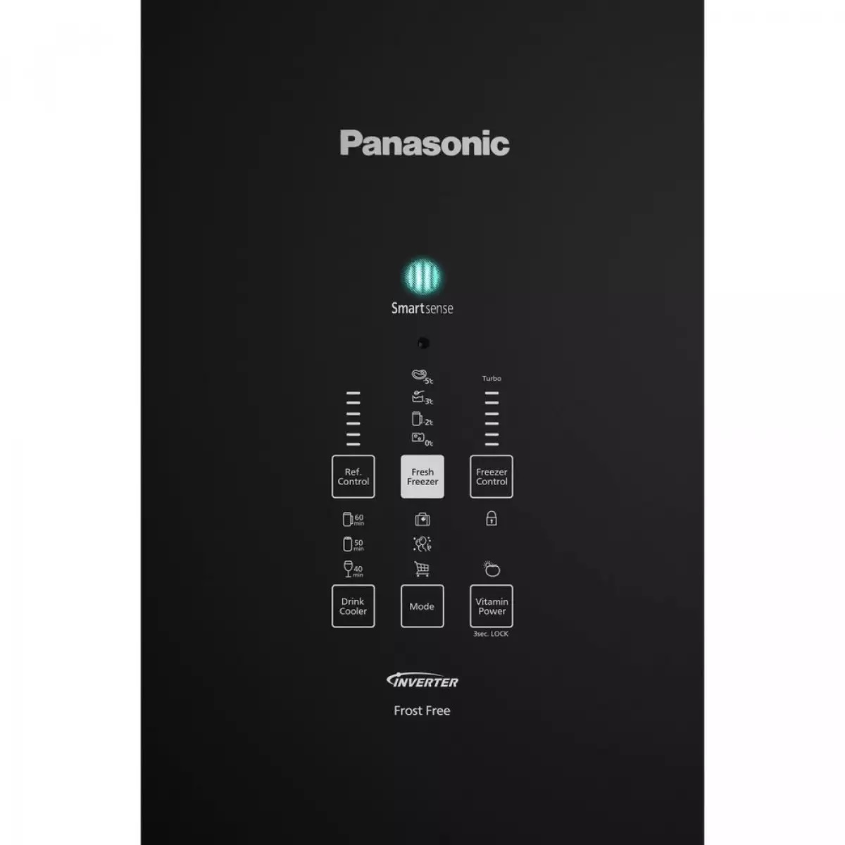 Geladeira Frost Free Panasonic Inverse e Inverter 2 Portas Preta 480L 220V NR-BB71GVFBB, , large image number 2