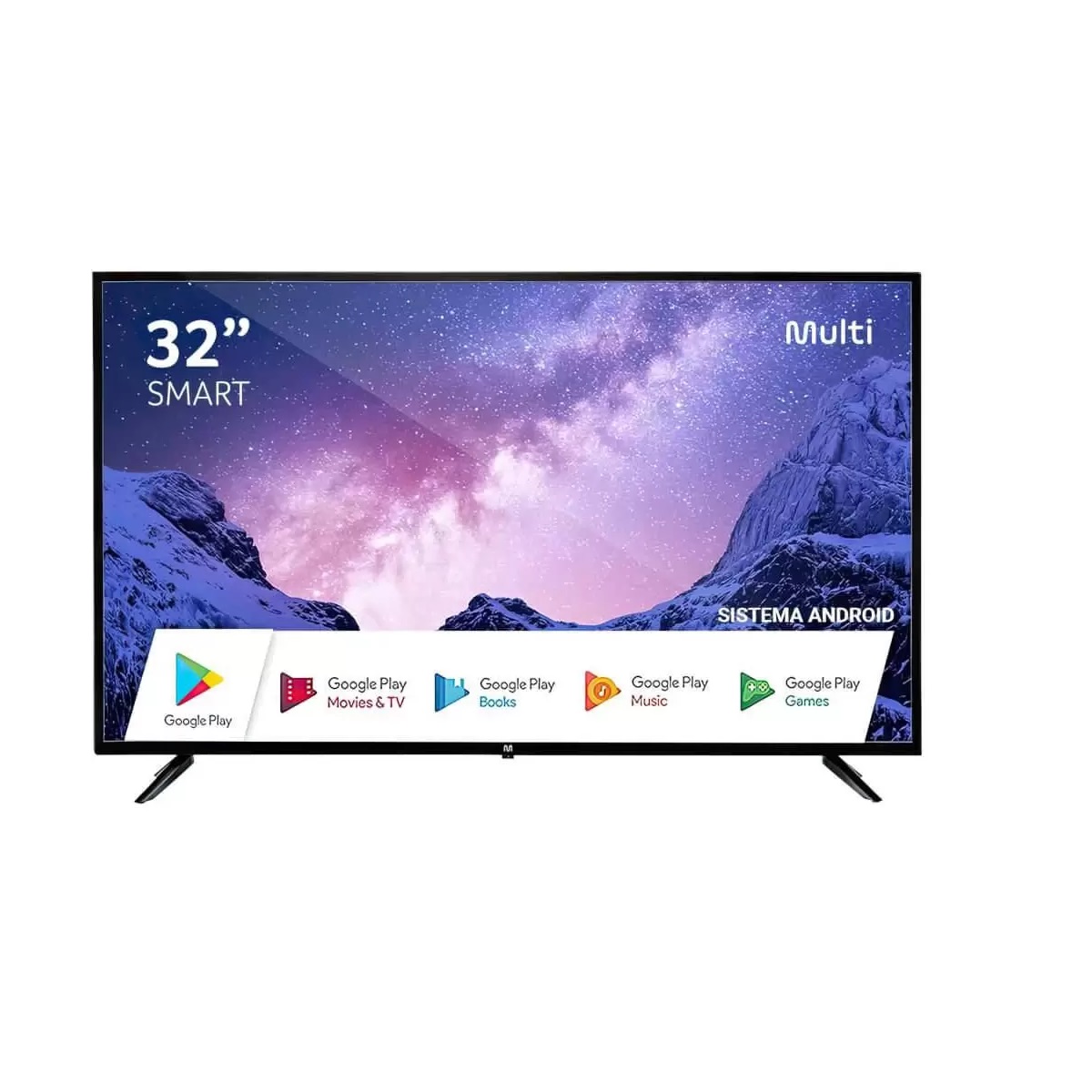 Smart Tela 32 Polegadas Multilaser HD Android Wifi 3 HDMI TL042