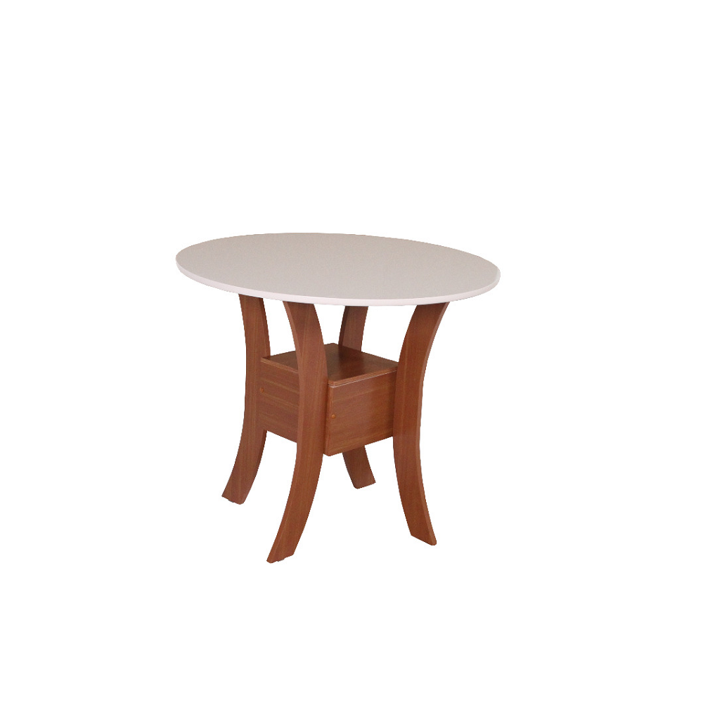 Mesa de Jantar 4 Cadeiras Millena Redonda 90x90 cm São Carlos Ayla 100% MDF, , large image number 2