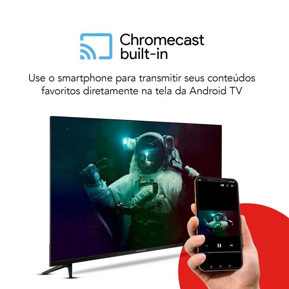 Smart TV 32 Polegadas Aiwa HD Android Borda Ultrafina 2 HDMI 2 USB Quad Core BL02, , large image number 4
