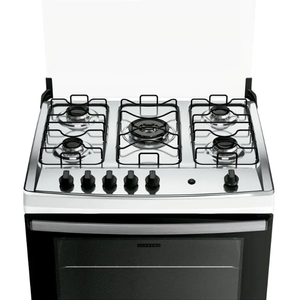 Fog&atilde;o 5 Bocas Dako Mesa Inox Branco 220V Supreme, , large image number 2