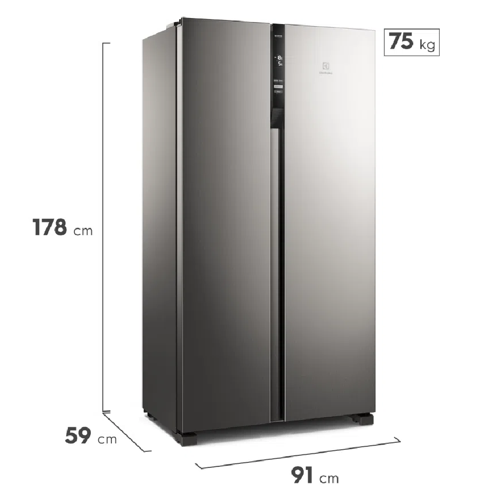 Geladeira Electrolux Frot Free Duplex Side by Side IS4S 435L 2 Portas Inox, , large image number 6