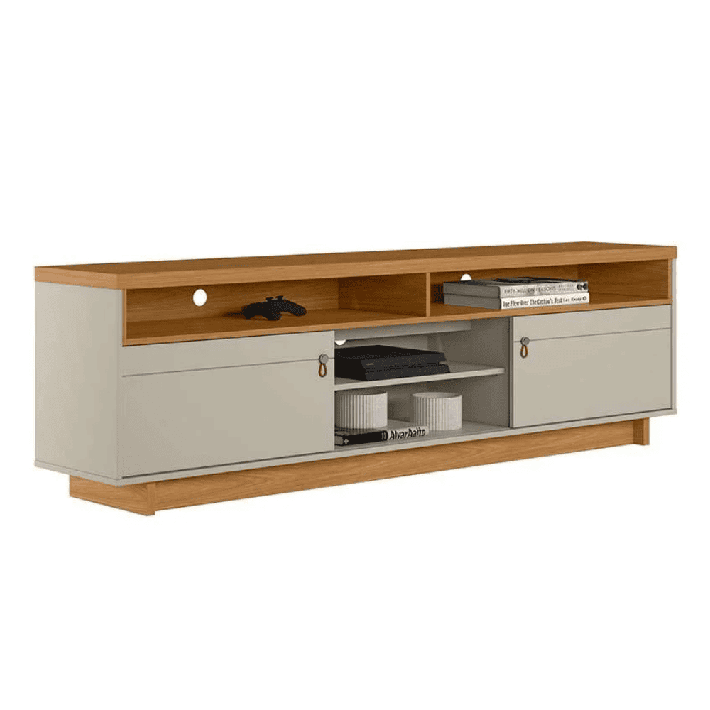 Rack para Tv at&eacute; 75 Polegadas Nature/Off White Linea Ara&ccedil;atuba, , large image number 0