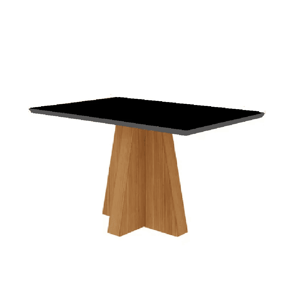 Conjunto de Mesa Sala Jantar Retangular 130x80 com 4 Cadeiras Maia Nature/Chumbo Cimol Patr&iacute;cia, , large image number 2