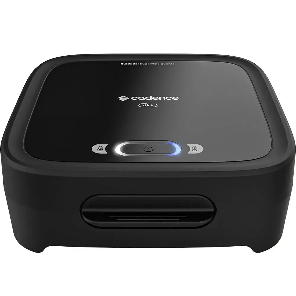Sanduicheira Grill Cadence Antiaderente Preta 750W 220V Click SAN400