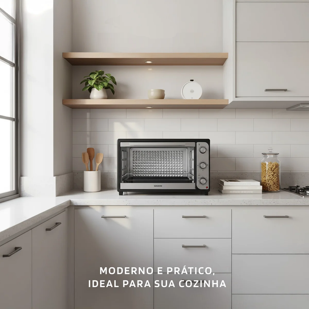 Forno El&eacute;trico Suggar 60 Litros FE6012PT 220V Preto, , large image number 7