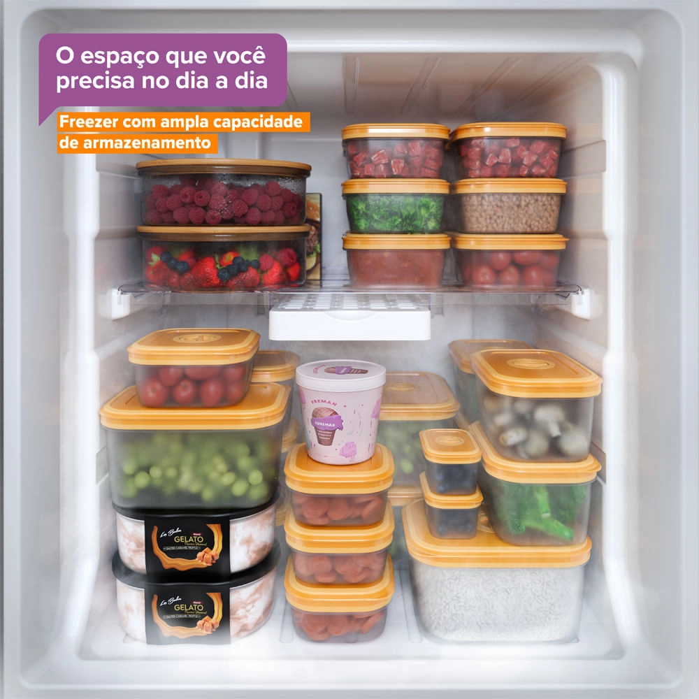 Geladeira Continental Frost Free Duplex TC45S 400L 2 Portas Inox, , large image number 6