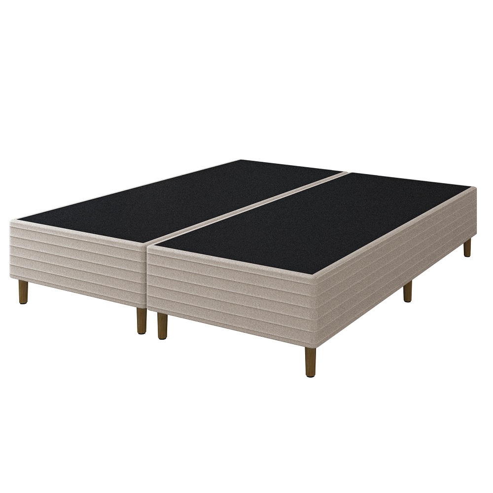 Base Box Queen Bronx Bege 158x198x38 cm Umaflex