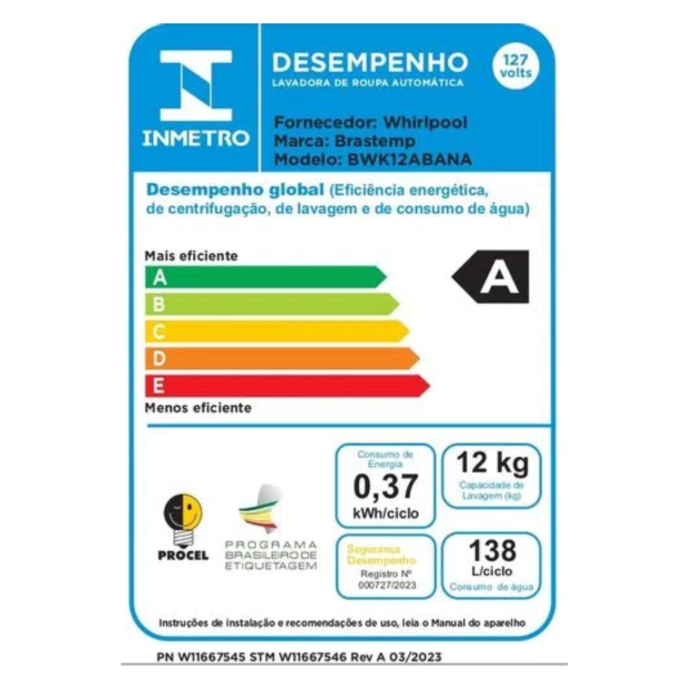 Máquina de Lavar Roupas Brastemp 12kg 220v BWK12 - Branco, , large image number 8
