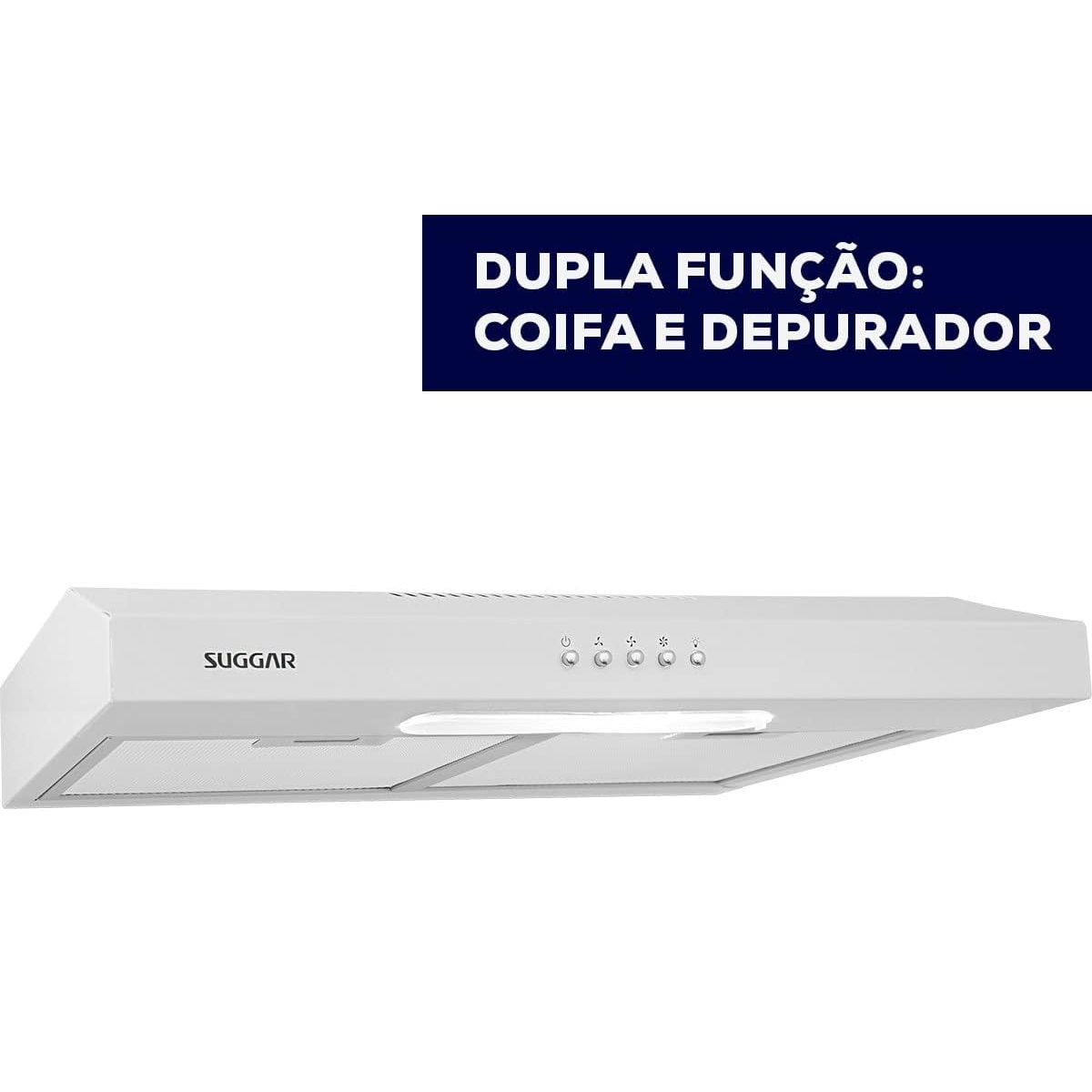 Depurador de Ar Suggar Slim 3 Velocidades DPS162BR 60cm Branco 220V, , large image number 4