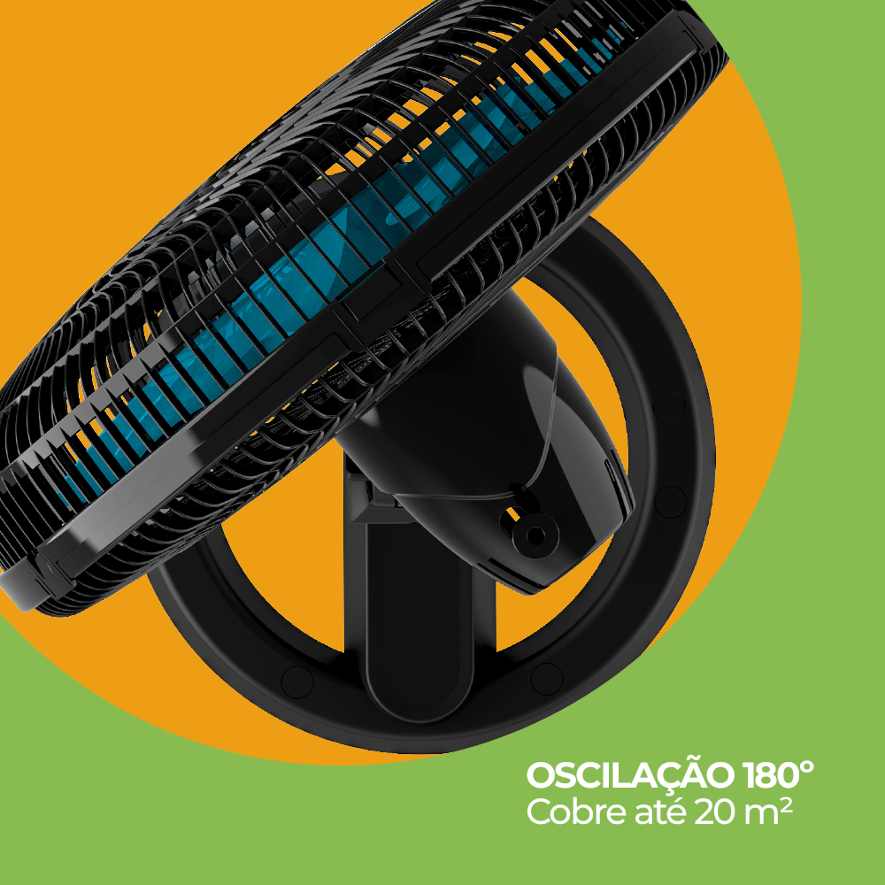 Ventilador de Coluna Cadence 40cm 6 Pás 140W 220V Refresh Turbo VTR830 Preto/Azul, , large image number 3