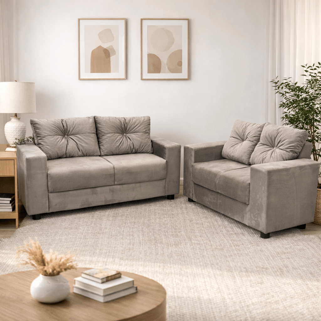 Sof&aacute; 2x3 Lugares 291 cm Cinza 163 Movelpaz Amisterd&atilde;, , large image number 4