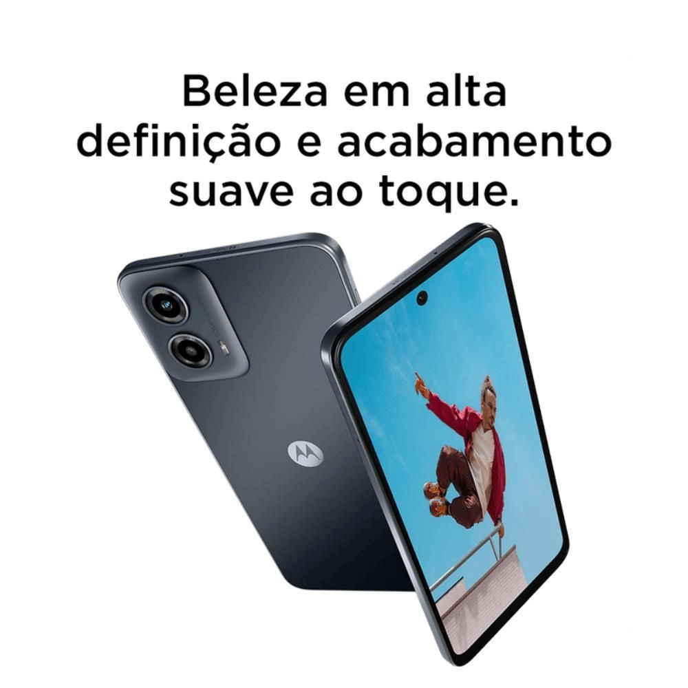 Smartphone Motorola Moto G34 Preto128GB 4GB RAM Tela 6,5" Câmera 50MP + 2MP  Selfie 16MP 5G, , large image number 4