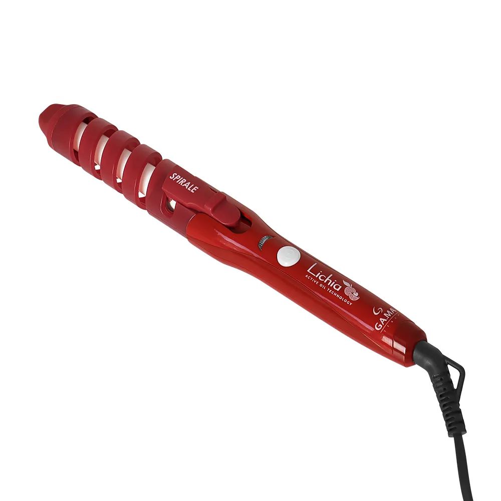 Modelador de Cabelo Gama Ceramic Ion Spirale Lichia Essencial Oil Bivolt 19mm