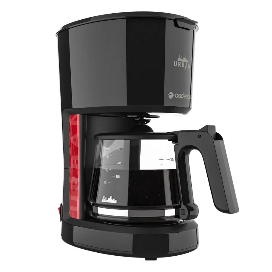 Cafeteira Elétrica Cadence Urban Pop Preta 30 Xícaras 220V CAF610