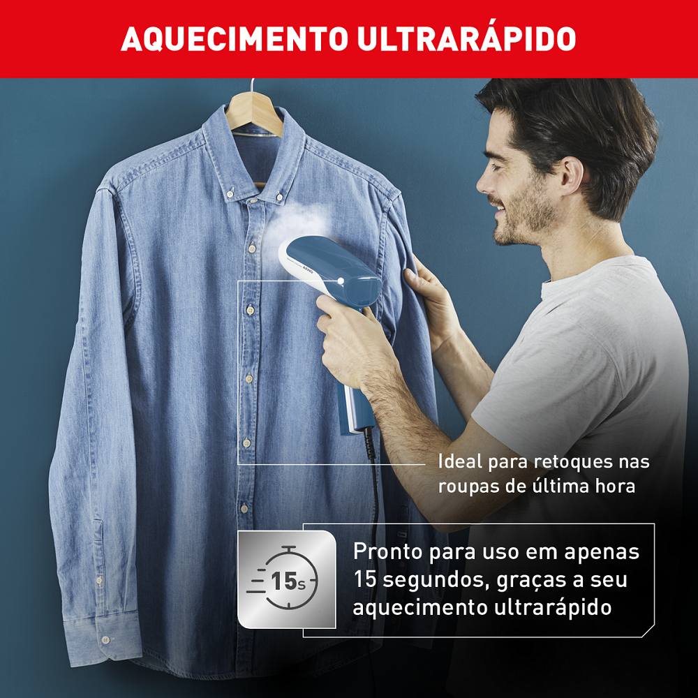 Vaporizador Arno Steam Minute Higiena Azul 1300W 220V HS61, , large image number 3