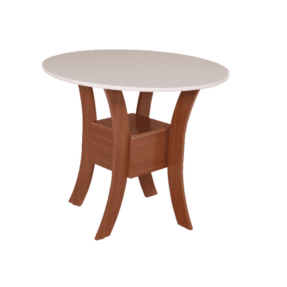 Mesa de Jantar 4 Cadeiras Millena Redonda 90x90 cm S&atilde;o Carlos Ayla 100% MDF, , large image number 2