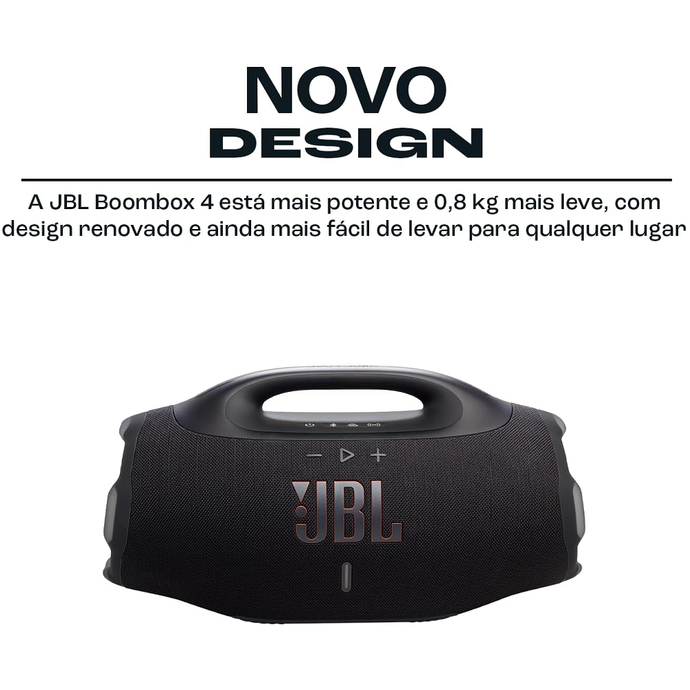 Caixa de Som JBL Bluetooth 210W RMS Bivolt BOOMBOX 4 BLKBR Preto, , large image number 3
