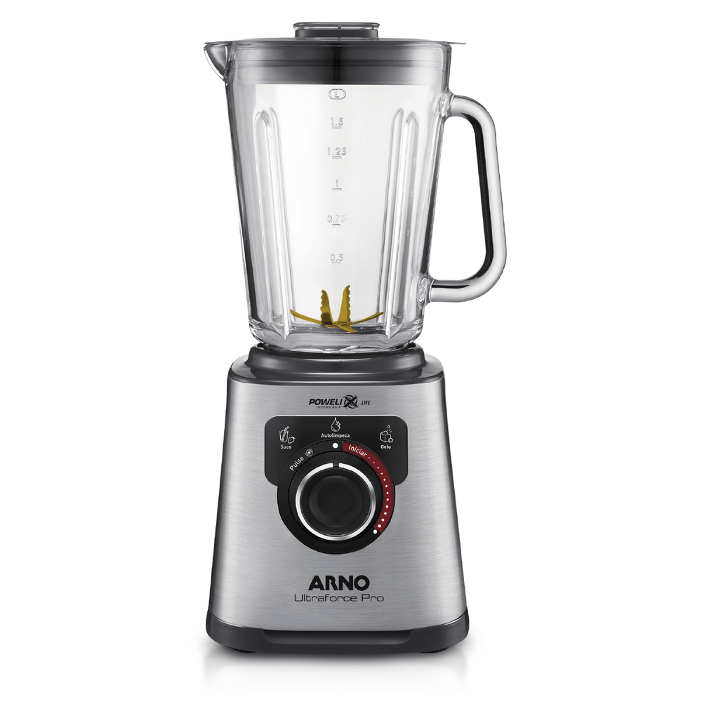 Liquidificador Arno Inox 12 Velocidades + Pulsar 2 Litros 1100W LN93