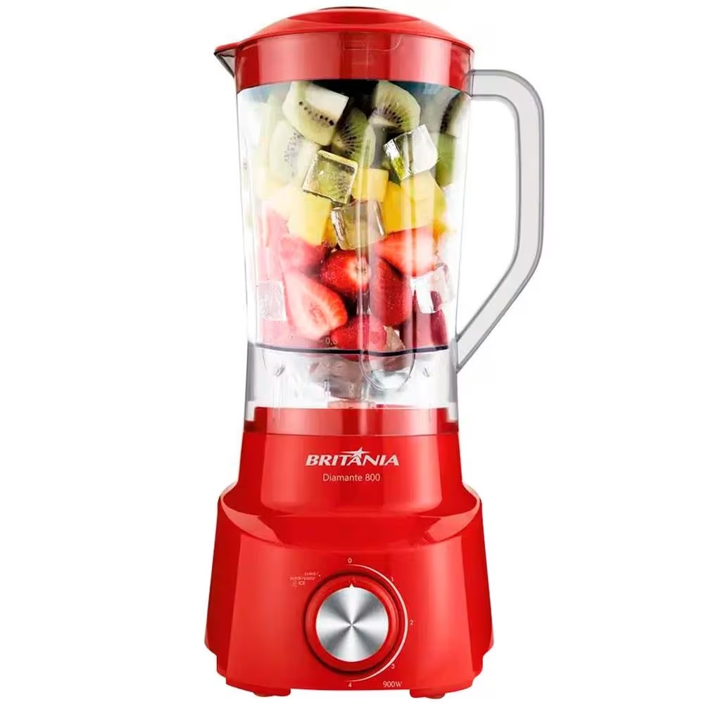 Liquidificador Britânia Diamante 800 4 Velocidades 900W 220V, , large image number 1