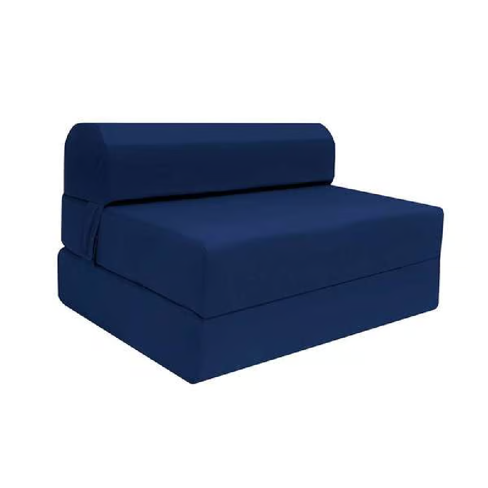 Poltrona Cama Dobrável e Extenssiva Espuma D20 Azul Marinho 120x66x82 cm Ortobom Utilitá