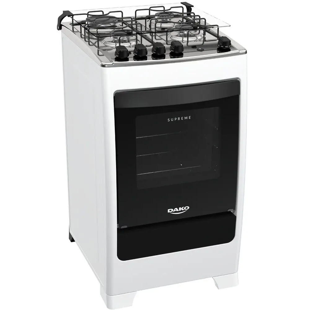 Fogão 4 Bocas Dako Acendimento Automático Mesa de Inox Branco Bivolt Supreme, , large image number 1