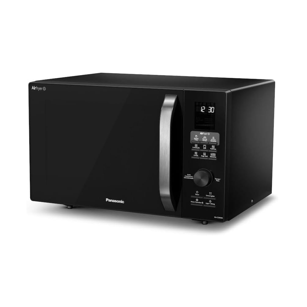 Micro-ondas Panasonic 30 Litros Airfrayer 4x1 NN-CD89NBRUK Preto 900W, , large image number 1