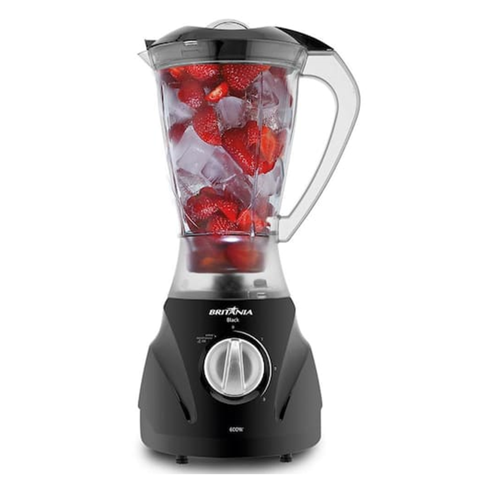 Liquidificador Britânia Preto 3 Velocidades + Pulsar 2,1L Black 220V 600W, , large image number 2