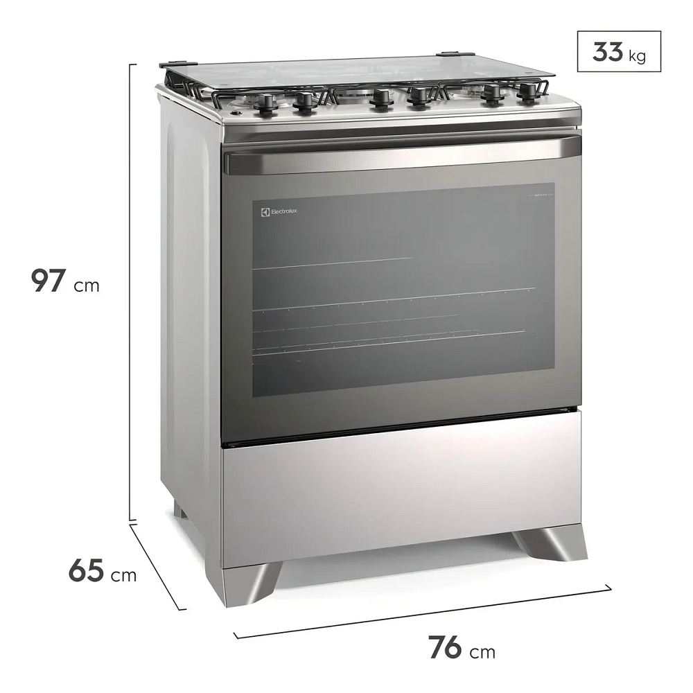 Fog&atilde;o 5 Bocas Electrolux Mesa de Inox Cinza Bivolt Efficient PerfectCook FE5IG, , large image number 6