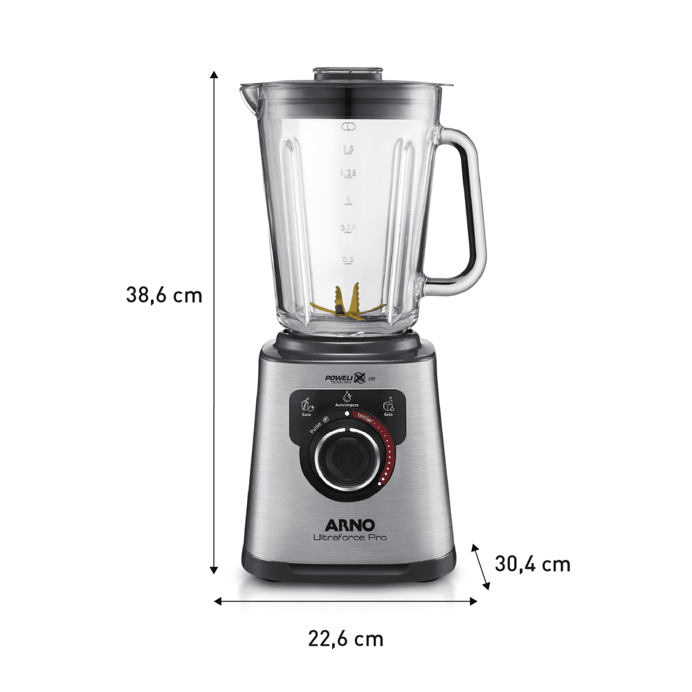 Liquidificador Arno Inox 12 Velocidades + Pulsar 2 Litros 1100W LN93, , large image number 6