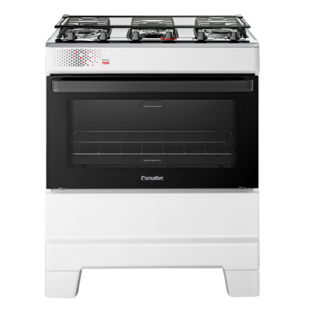 Fogão 5 bocas Esmaltec Mesa de Inox Branco Ideal Top T5IAB 4122, , large image number 1