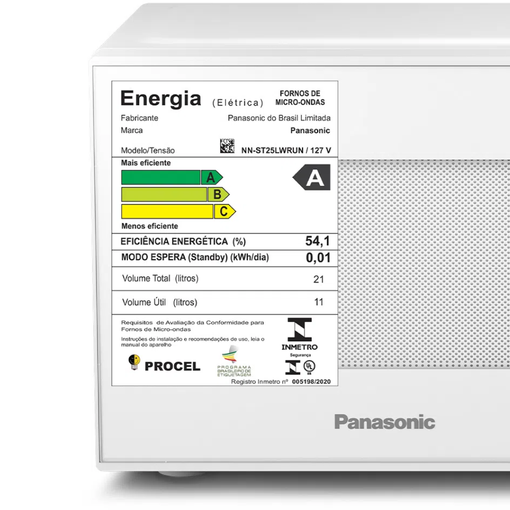 Micro-ondas Panasonic 21 Litros Branco 220V ST25L, , large image number 5