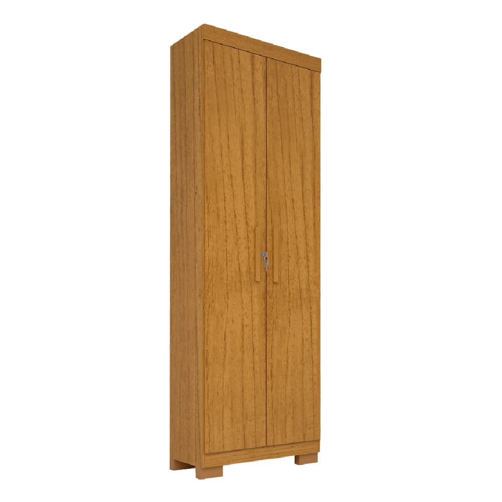 Armário Multiuso 2 Portas 1 com Chave 188x60cm Iris ACP Cinamomo