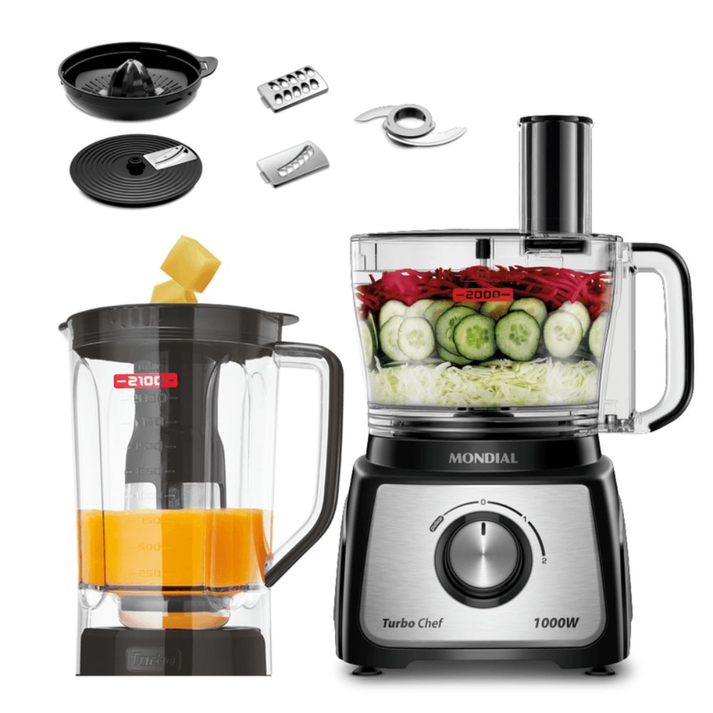 Multiprocessador Mondial Turbo Chef 7 em 1 MPN-01-BE, , large image number 0
