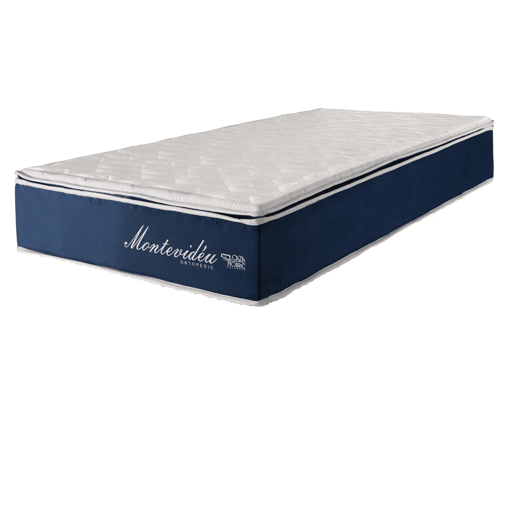Colch&atilde;o Solteiro Montevideu Espuma D45 Ortop&eacute;dico 88x188x30 cm Caza Nobre
