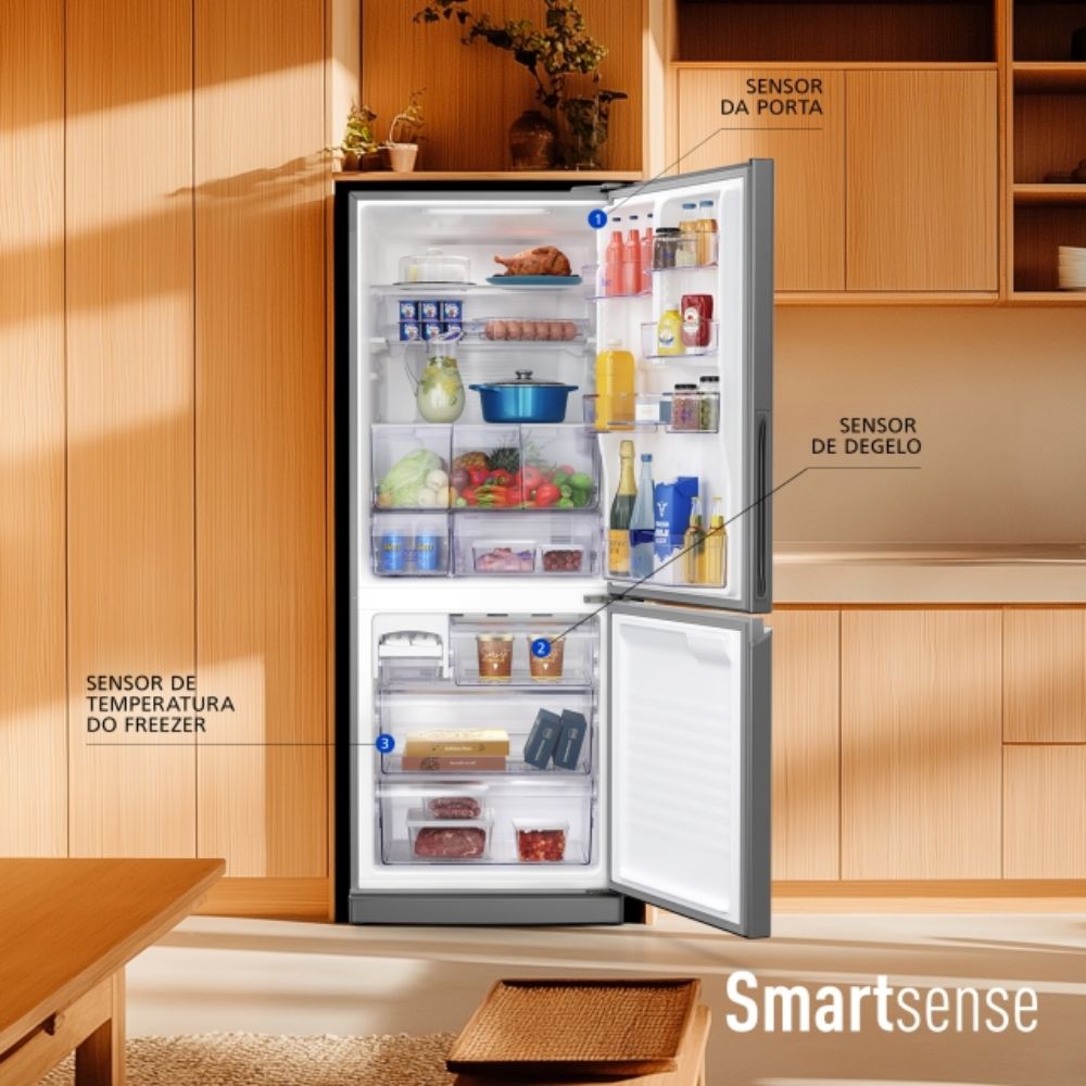 Geladeira Frost Free Inverter Panasonic 2 Portas Aço Escovado 460L Inverse 220V BB64PV1XB, , large image number 6
