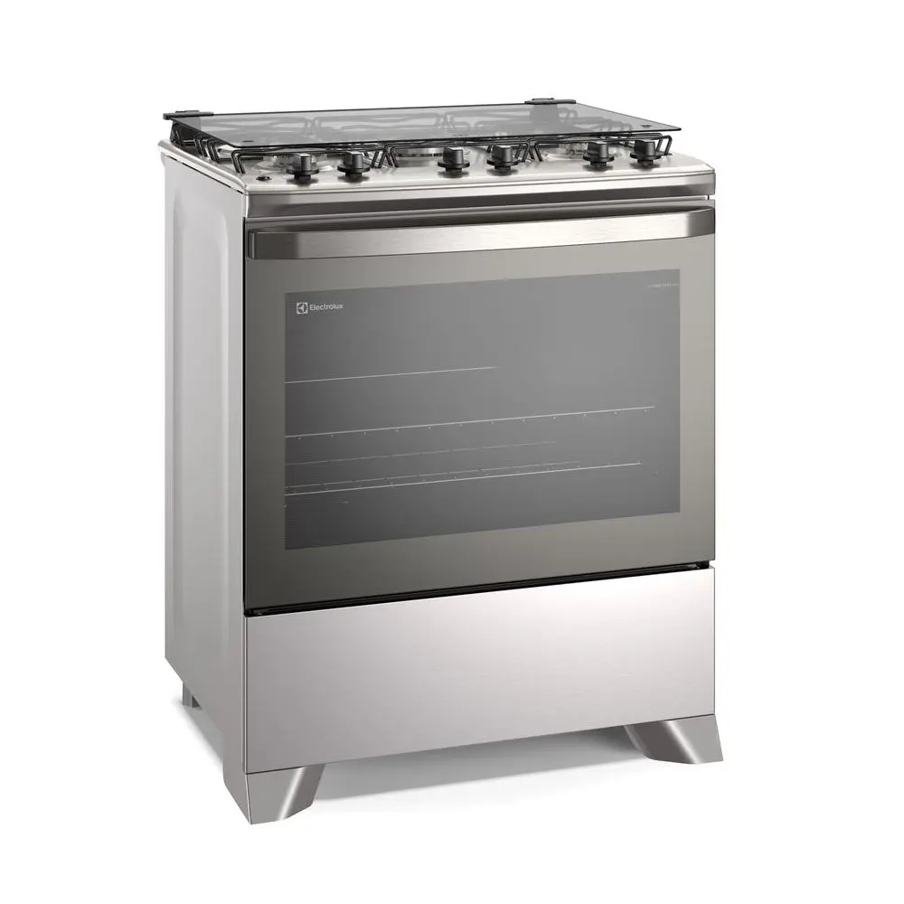 Fogão 5 bocas Electrolux Mesa de Inox Cinza Bivolt Efficient PerfectCook FE5IC