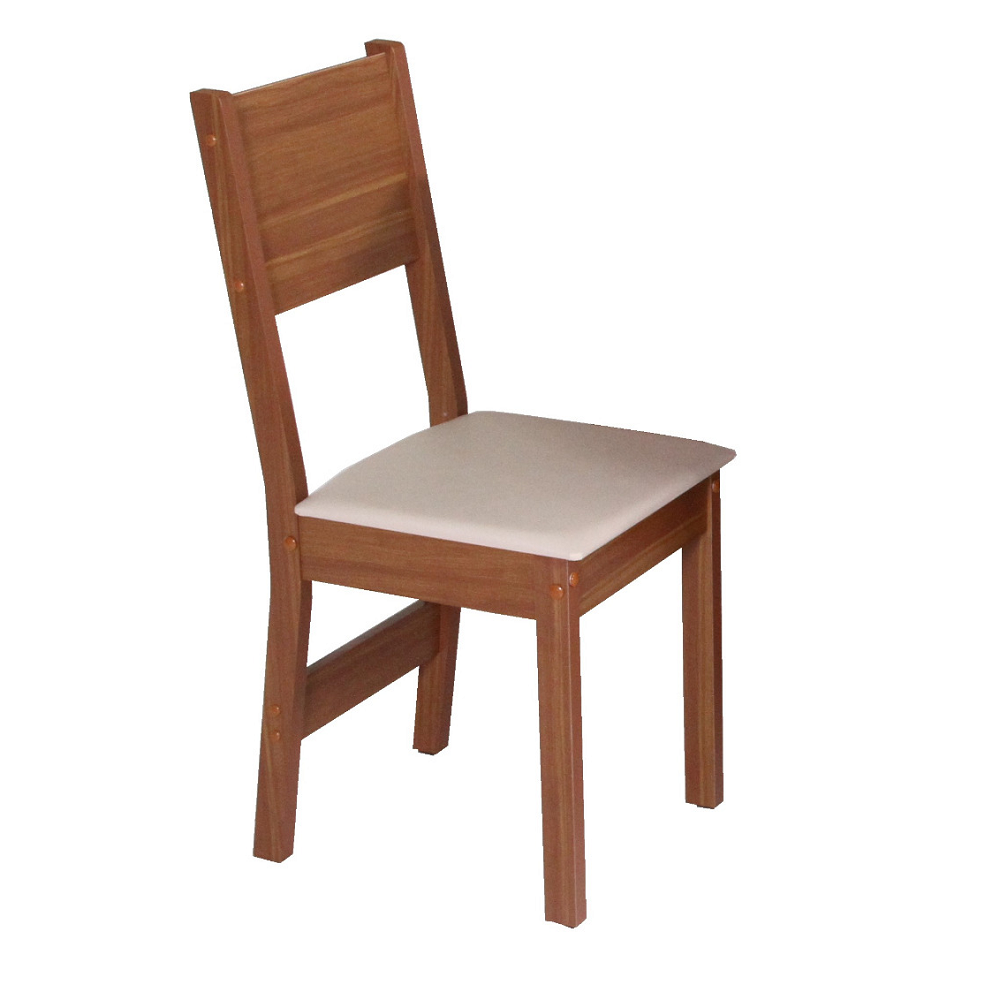 Mesa de Jantar 4 Cadeiras Millena Redonda 90x90 cm São Carlos Ayla 100% MDF, , large image number 3
