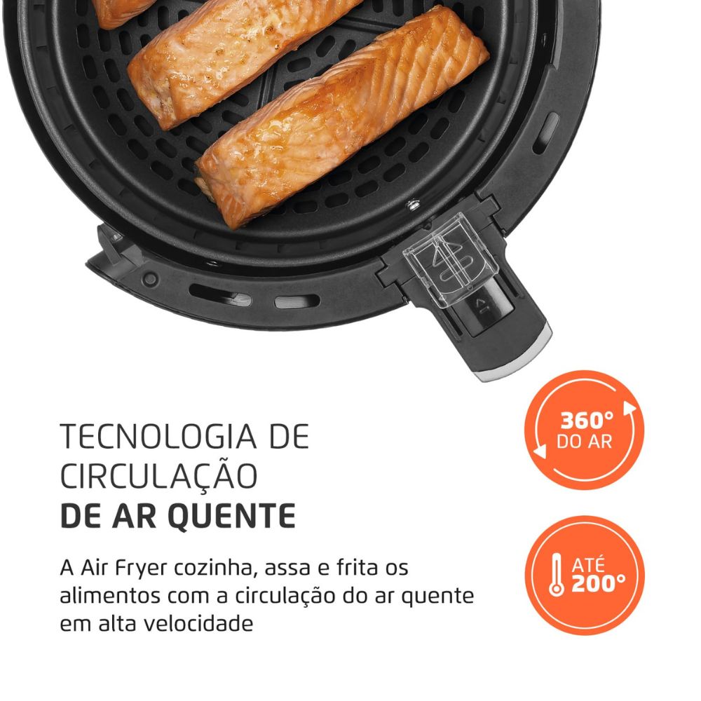 Fritadeira Elétrica Air Fryer Mondial Sem Óleo 3,5 Litros 220V AF31, , large image number 4