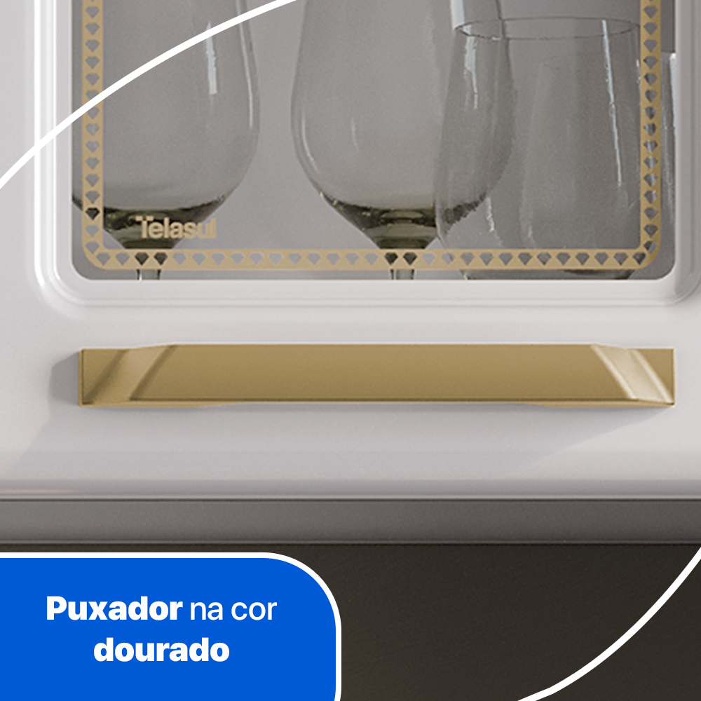 Armário de Cozinha em Aço Branco 3 Portas 120 cm Telasul Diamante, , large image number 2
