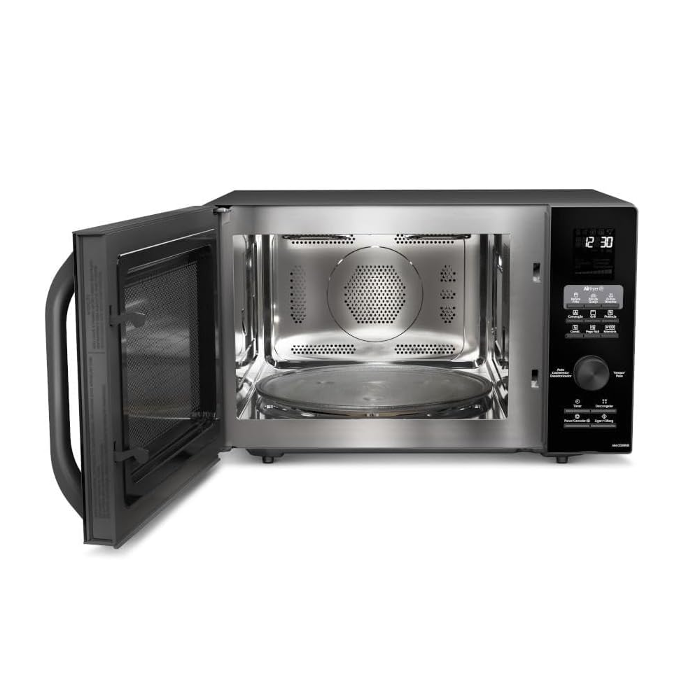 Micro-ondas Panasonic 30 Litros Airfrayer 4x1 NN-CD89NBRUK Preto 900W, , large image number 3