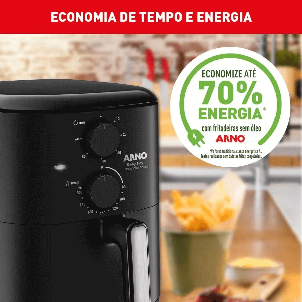 Fritadeira Elétrica Air Fryer Arno Sem Óleo 5 Litros Preta 220v AFE5, , large image number 5