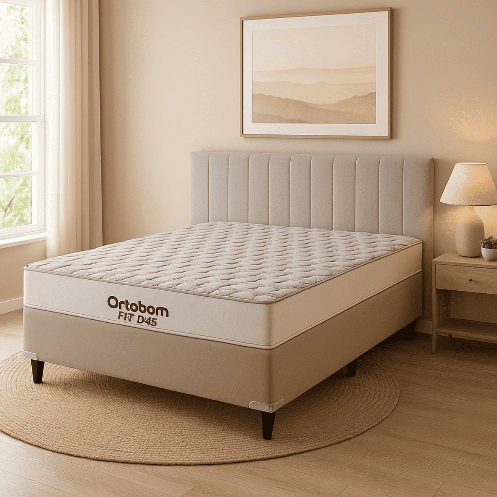 Colch&atilde;o Casal Espuma D45 FIT 138x188x20 cm Ortobom, , large image number 1