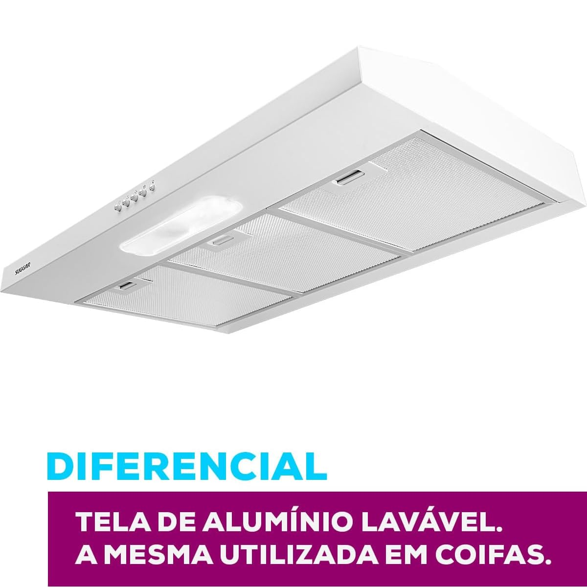 Depurador de Ar Suggar Slim 3 Velocidades DPS182BR 80cm Branco 220V, , large image number 3