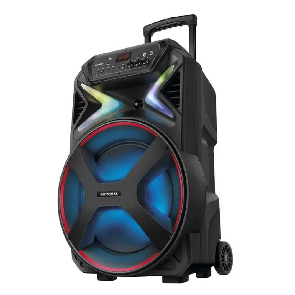 Caixa de Som Amplificada Mondial Bluetooth USB Rádio FM 700W Bivolt CM-700