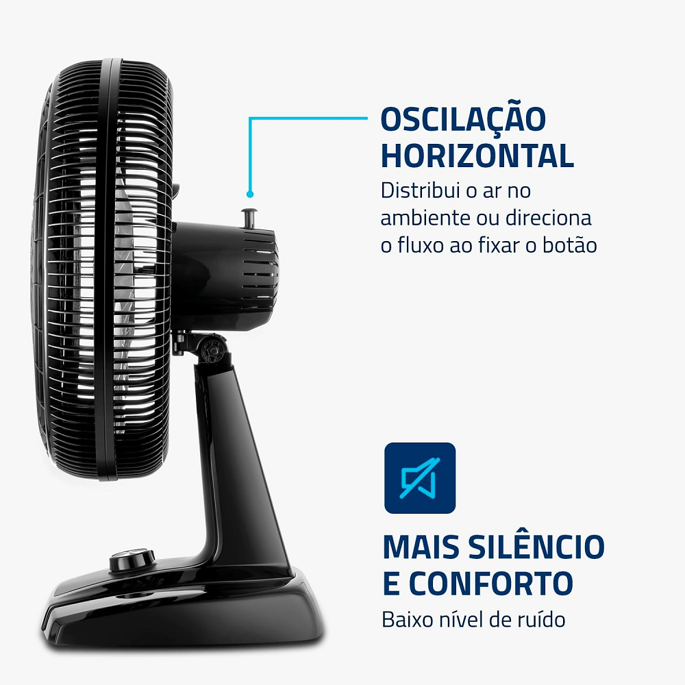 Ventilador de Mesa Mondial 40cm 8 Pás 220V Turbo Force NVT40 Preto, , large image number
